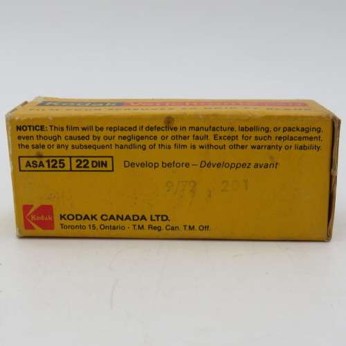 Kodak verichrome pan VP120 films - expired 09/1979 - unused and unopened
