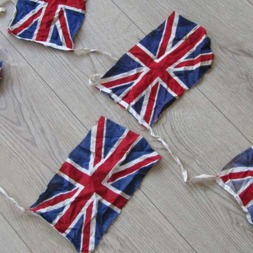 String of British banting flags