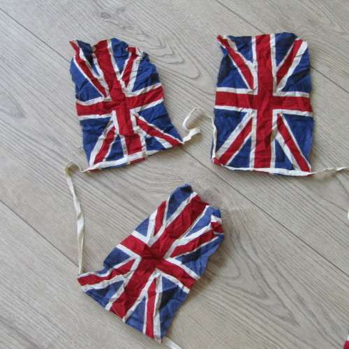 String of British banting flags