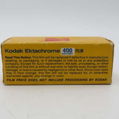 Kodak Ektachrome 400 film EL120 - expired 3/1980 unused and unopened