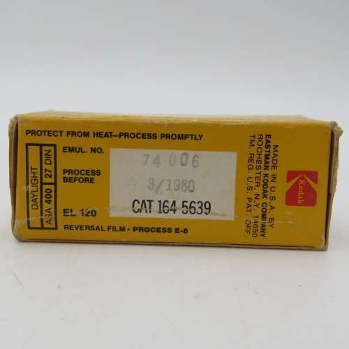 Kodak Ektachrome 400 film EL120 - expired 3/1980 unused and unopened