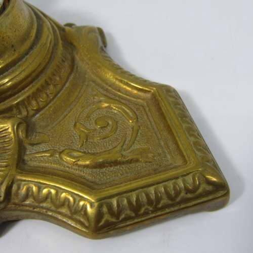 Small vintage brass fountain pen station