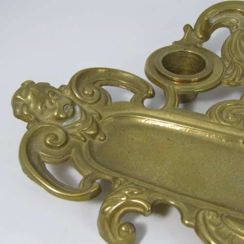Vintage brass fountain pen stand