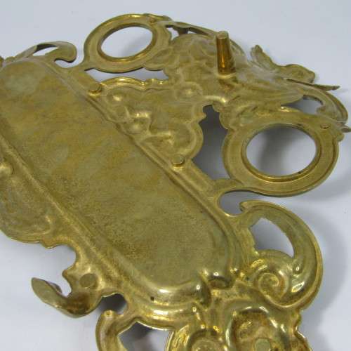 Vintage brass fountain pen stand