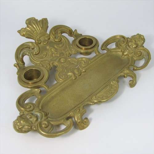 Vintage brass fountain pen stand