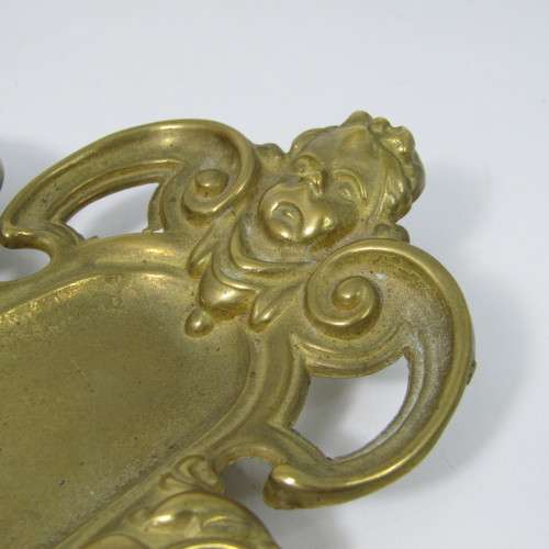 Vintage brass fountain pen stand