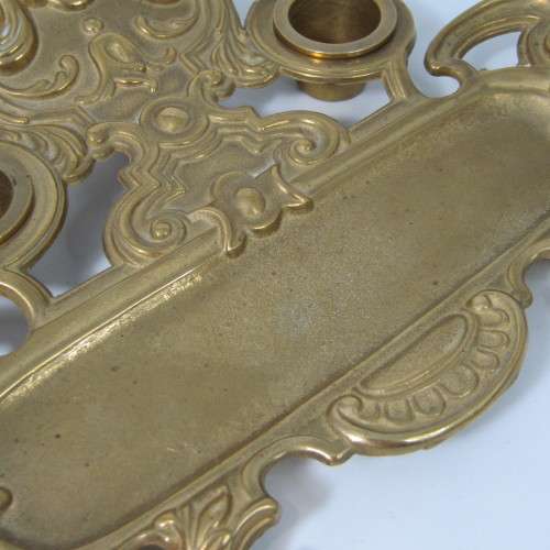 Vintage brass fountain pen stand