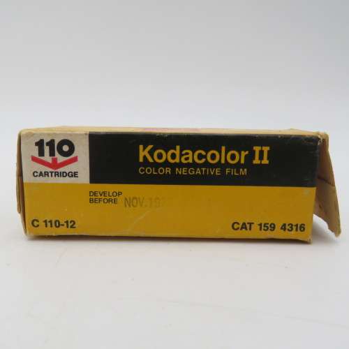 Kodacolor 2 110 cartridge film - unused - expired Nov 1975
