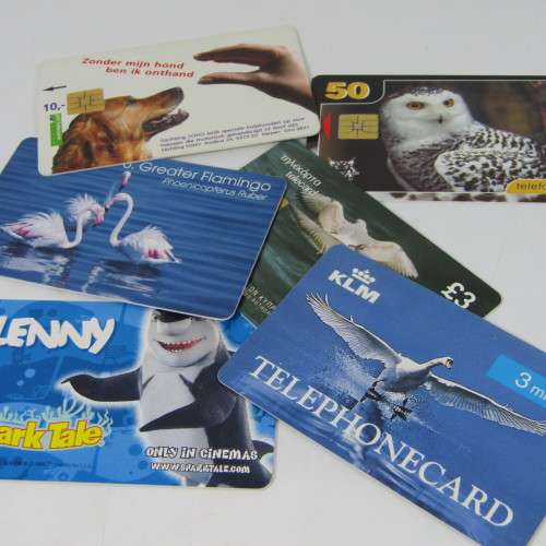 Lot of 27 Phonecards with animals, Coke, Cars, Trains, Sport, Adverts