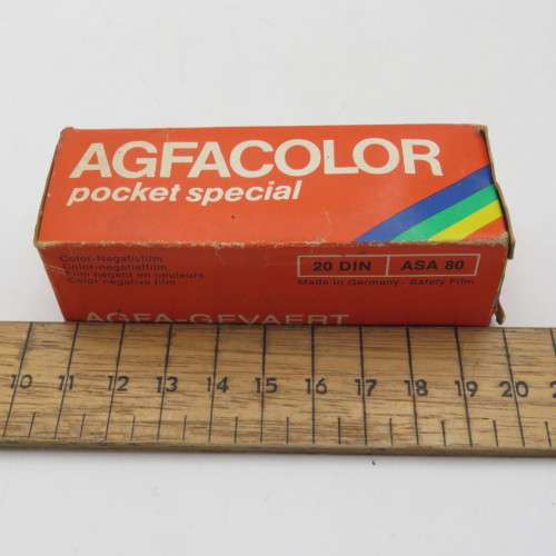 Afgacolor pocket special CN-110-12 film - expired May 1977 - unused