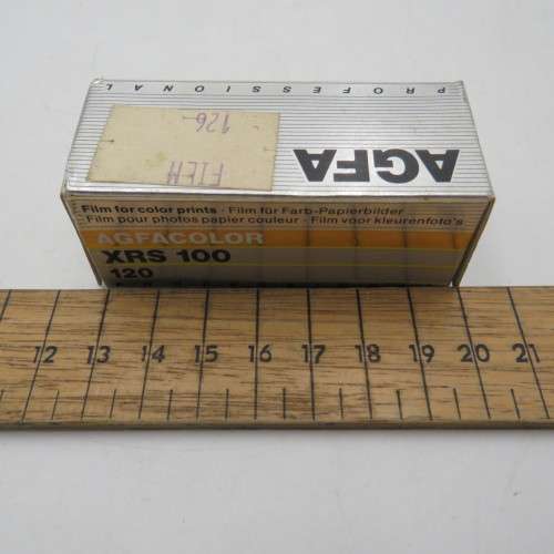 Agfa Agfacolor XRS100-120 film - expired 12/1991 - unused and unopened