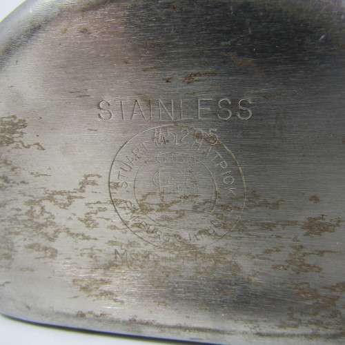 Vintage stainless steel urinal - Military hospital use 18-970-1998