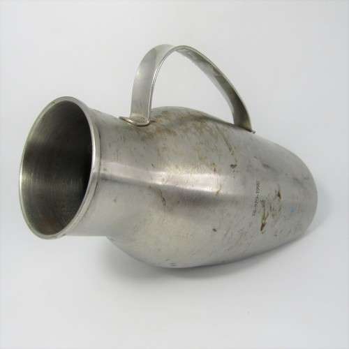 Vintage stainless steel urinal - Military hospital use 18-970-1998