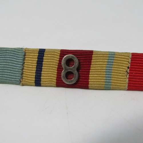 4 Medal bar with 8th Army clasp