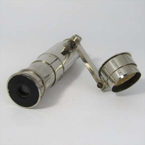 Vintage French foldable Universal microscope - unusual with instructions