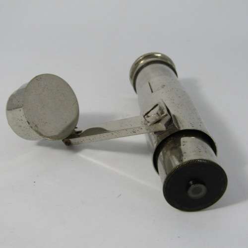 Vintage French foldable Universal microscope - unusual with instructions