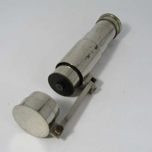 Vintage French foldable Universal microscope - unusual with instructions