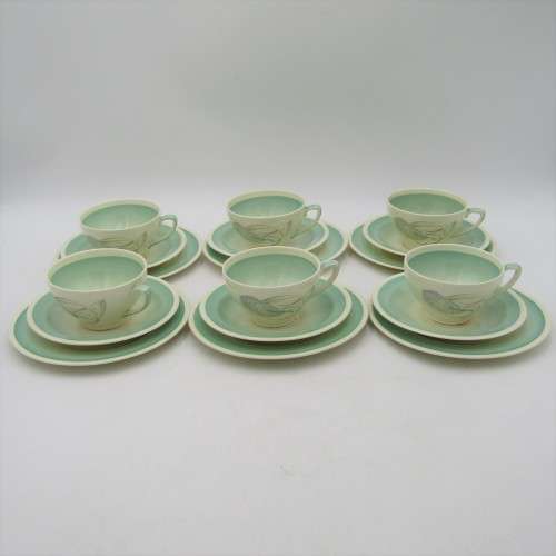 Vintage Susie Cooper Crown Works Burslem 1161 art deco coffee set - 23 piece