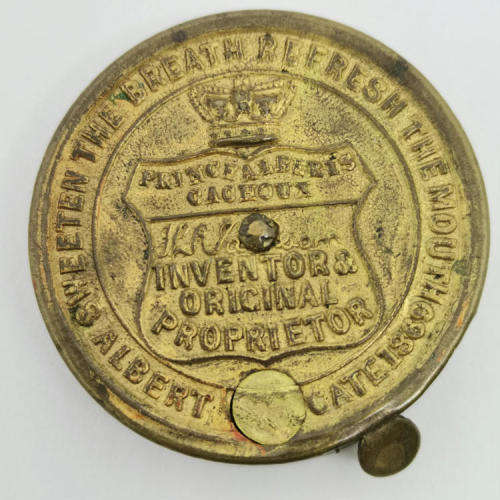 Vintage Prince Albert breath refreshment coin tin