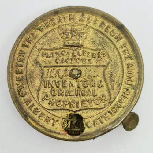 Vintage Prince Albert breath refreshment coin tin