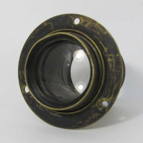Antique F8-44 brass lens