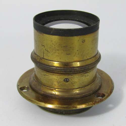 Antique F8-44 brass lens