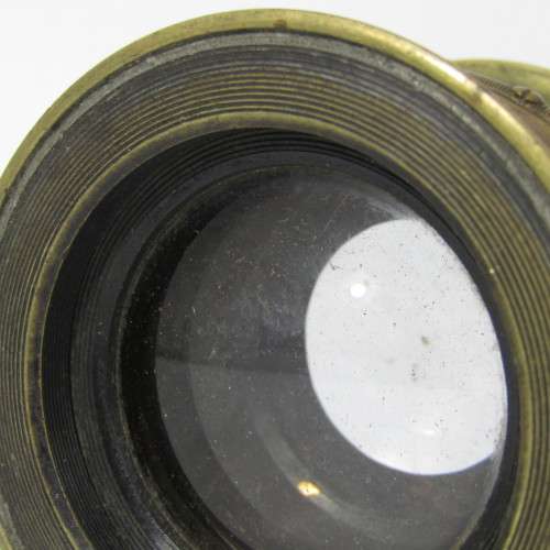 Antique F8 to 64 brass lens - must be cleaned