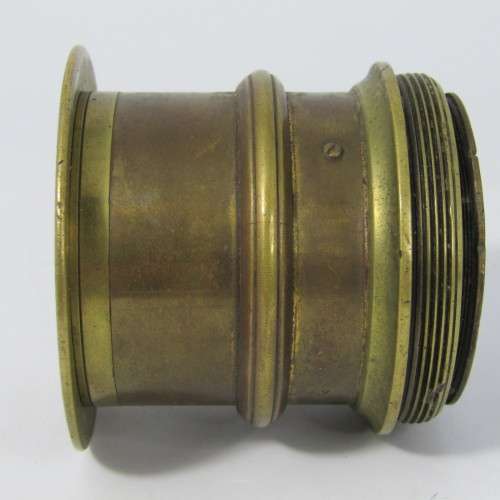 Antique F8 to 64 brass lens - must be cleaned