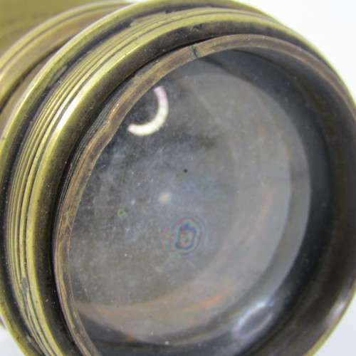 Antique F8 to 64 brass lens - must be cleaned