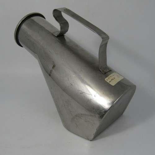Vintage stainless steel male bed urinal