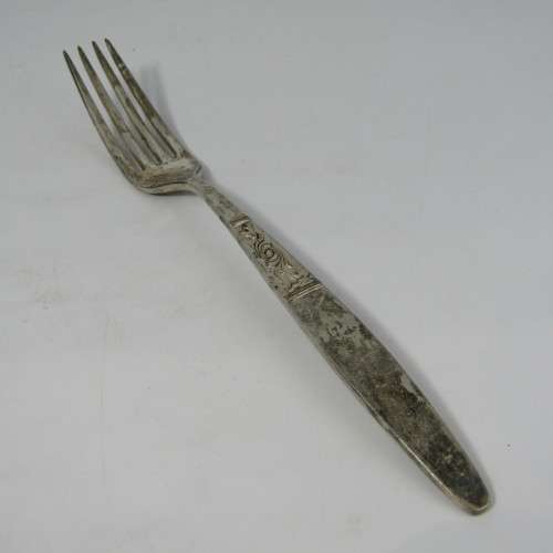 Lot of 9 De Moutfort silver plated forks - vintage