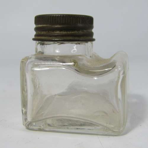 Vintage Stephens ink pot with pen rest