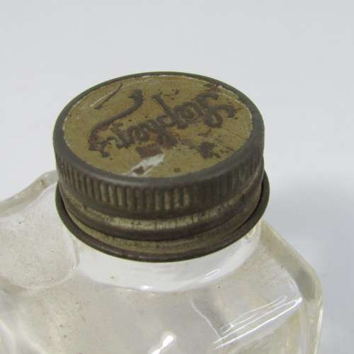 Vintage Stephens ink pot with pen rest