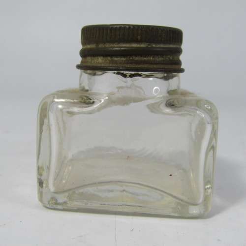Vintage Stephens ink pot with pen rest