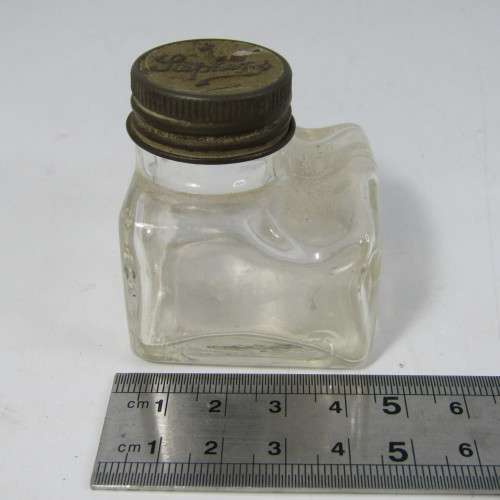 Vintage Stephens ink pot with pen rest
