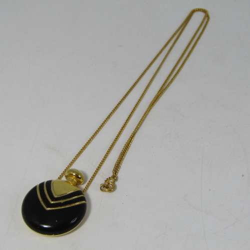 Lancome Magie Noire perfume pendant and necklace