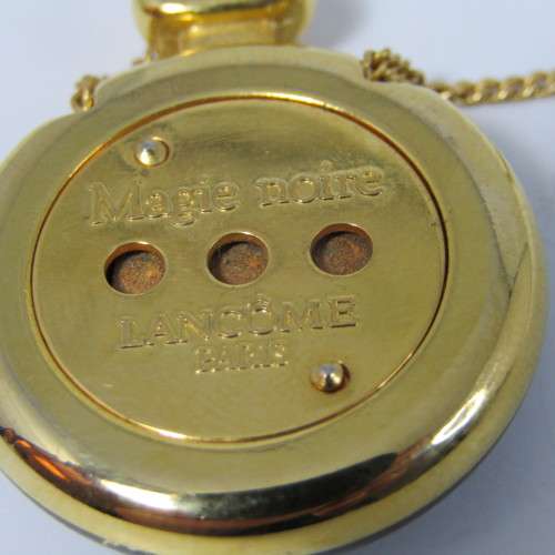 Lancome Magie Noire perfume pendant and necklace