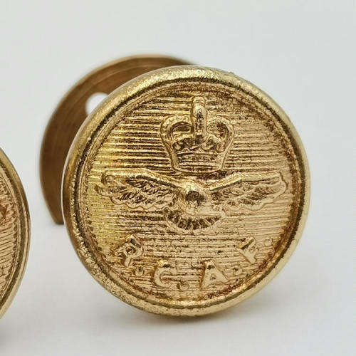 Pair of RCAF screw in pins - Royal Canadian Air Force