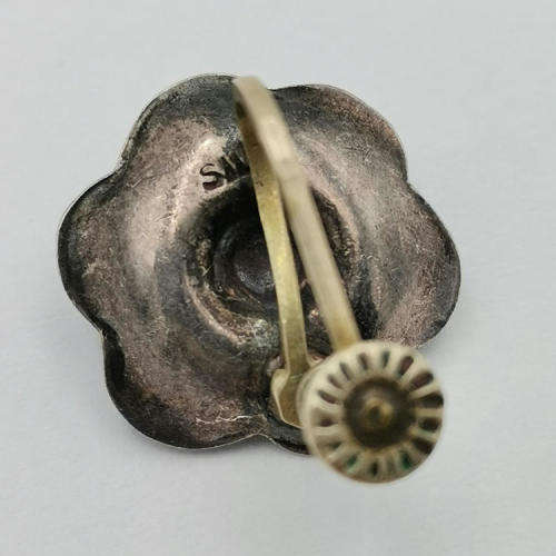 Pair of Silver Vintage screw-on earrings
