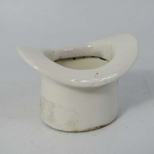 Antique Semma porcelain match holder with striker bottom