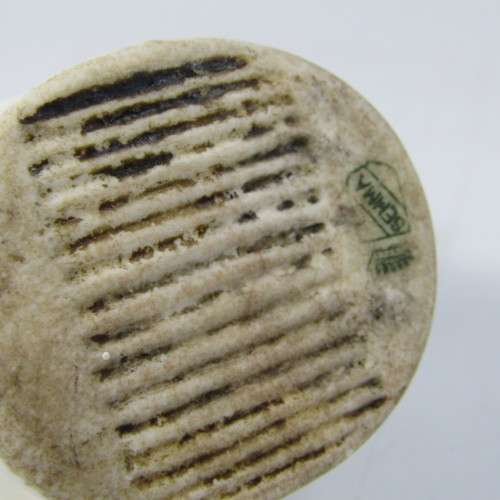 Antique Semma porcelain match holder with striker bottom