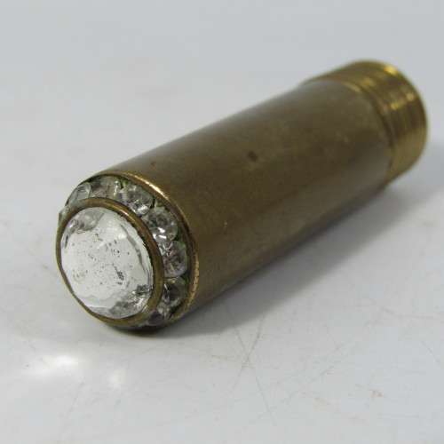 Antique brass lipstick lighter - needs flint