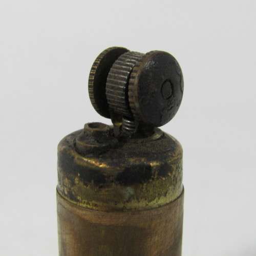 Antique brass lipstick lighter - needs flint
