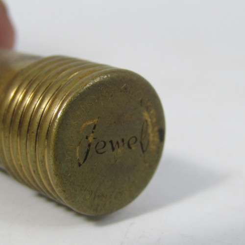 Antique brass lipstick lighter - needs flint