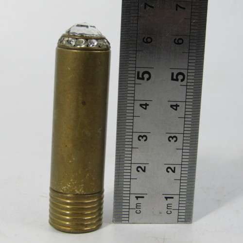 Antique brass lipstick lighter - needs flint