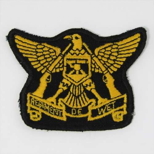 SADF Regiment de Wet cloth badge