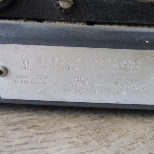 Vintage Art Deco heater - not tested