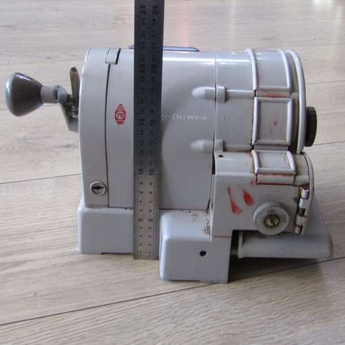 Vintage 1940`s Pitney-Bowes Model S14041 postage meter in case