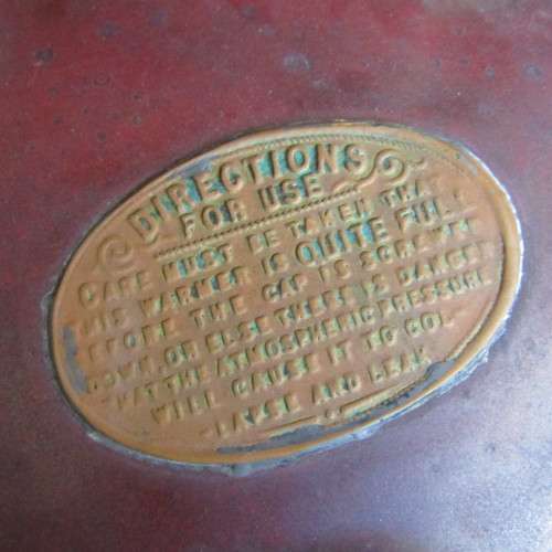 Antique copper foot warmer / bed warmer - rare piece