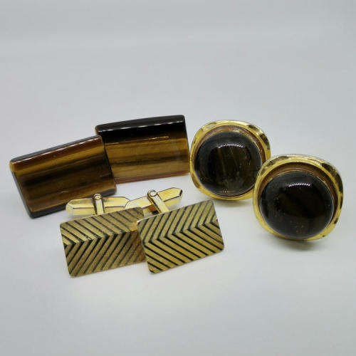 Lot of 3 sets of cufflinks